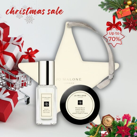 Jo Malone London Wood Sage & Sea Salt Body Cream & poppy & barley cologne Set - Picture 1 of 8